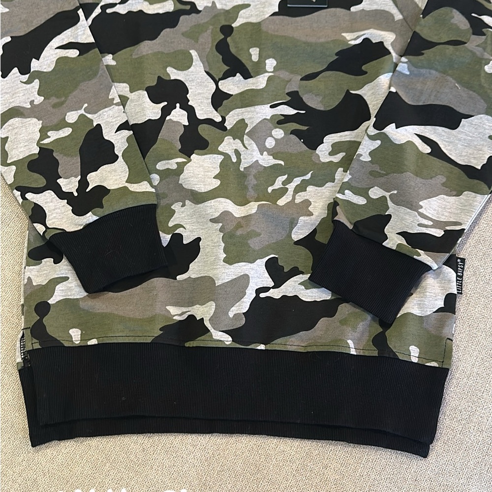 Boys Little Bipsy Camouflage Sweatshirt